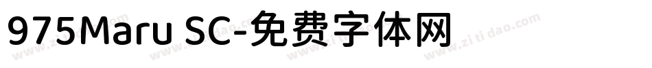 975Maru SC字体转换